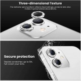 iPhone 14/14 Plus - Schutzringe für Kamera Linsen iPhone mit Glitzernden Diamanten - Silber
