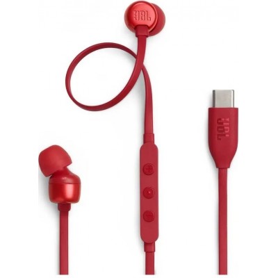 JBL Tune 310C &eacute;couteurs USB-C avec connectivit&eacute; USB-C son Pure Bass et Hi-Res - Rouge