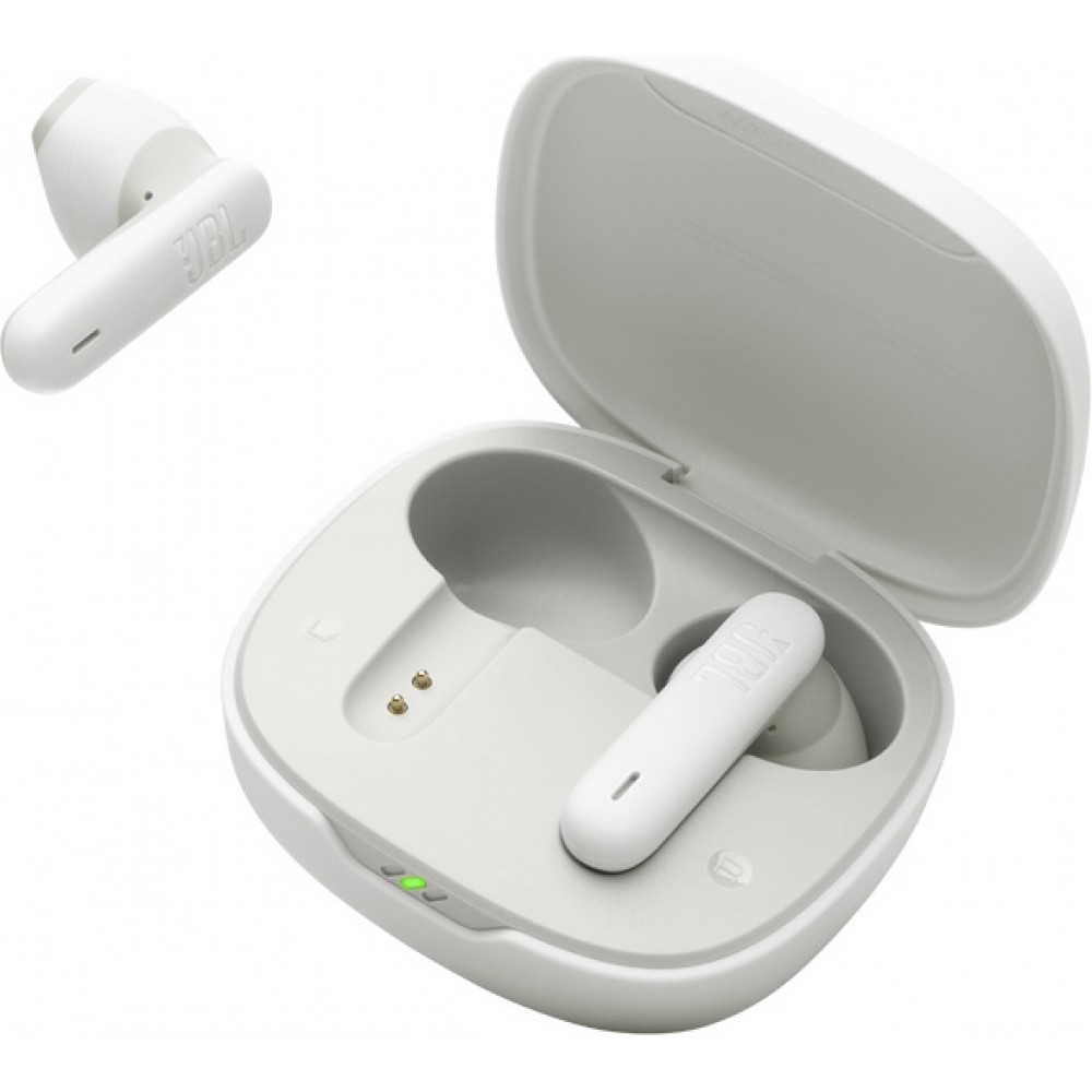 JBL Wave Flex 2 Bluetooth - 40h autonomie son Pure Bass technologie Smart Ambient et contrôle tactile - Blanc