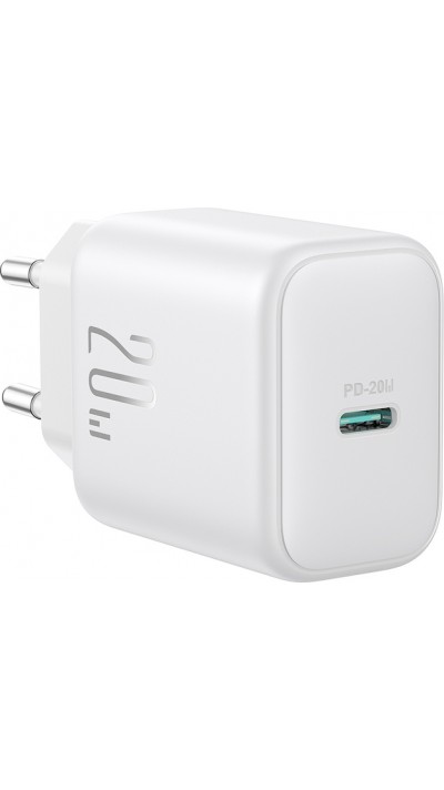 Joyroom JR-TCF20 chargeur rapide et compact USB-C PD 20W - Blanc
