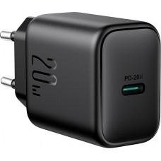 Joyroom JR-TCF20 kompaktes Schnellladegerät USB-C PD 20W - Schwarz