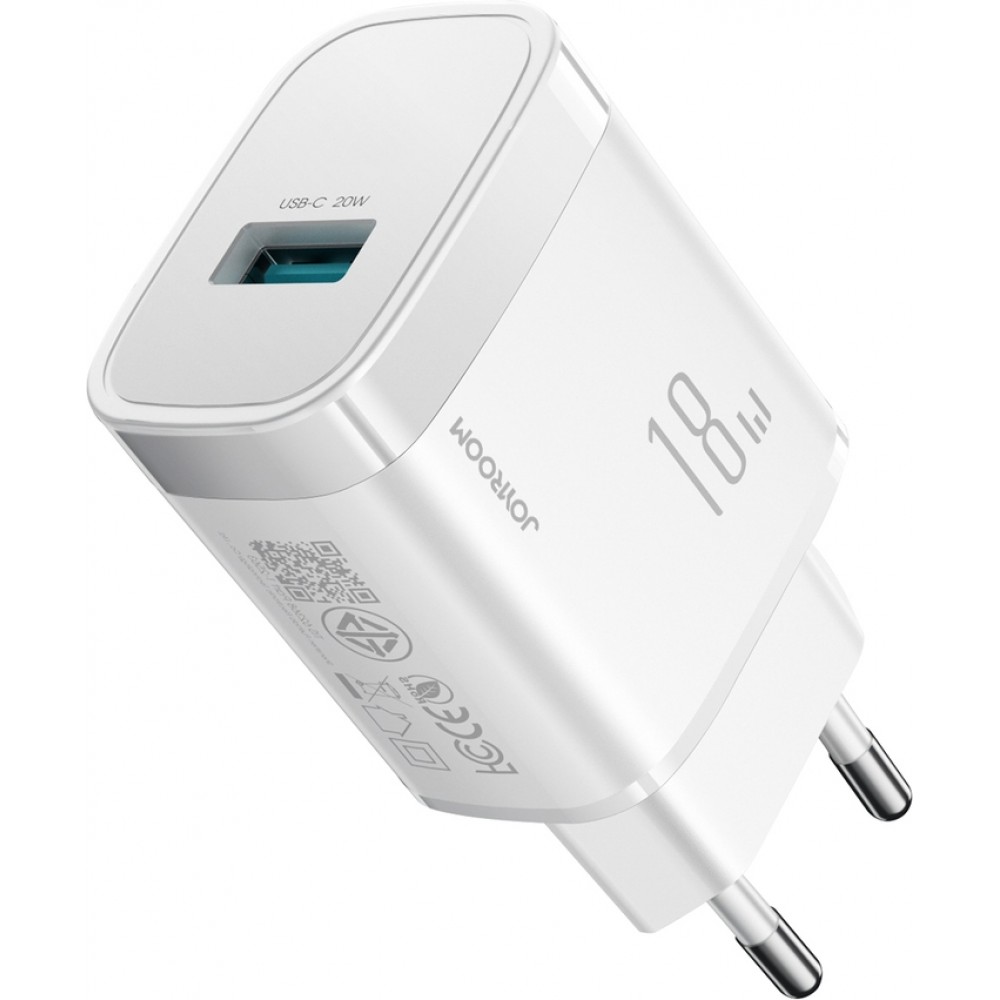 Joyroom JR-TF4 18W chargeur mural rapide pour smartphone et tablette - Blanc