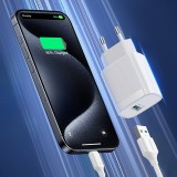 Joyroom JR-TF4 18W chargeur mural rapide pour smartphone et tablette - Blanc