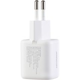 Joyroom JR-TG7 33W USB-A + USB-C chargeur mural avec c&acirc;ble Lightning 30W 1m - Blanc