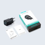 Joyroom JR-TG7 33W USB-A + USB-C chargeur mural avec c&acirc;ble Lightning 30W 1m - Noir