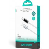 Joyroom S-A55 StarFlight câble charge rapide USB-C vers USB-C 100W (1.2m) - Blanc