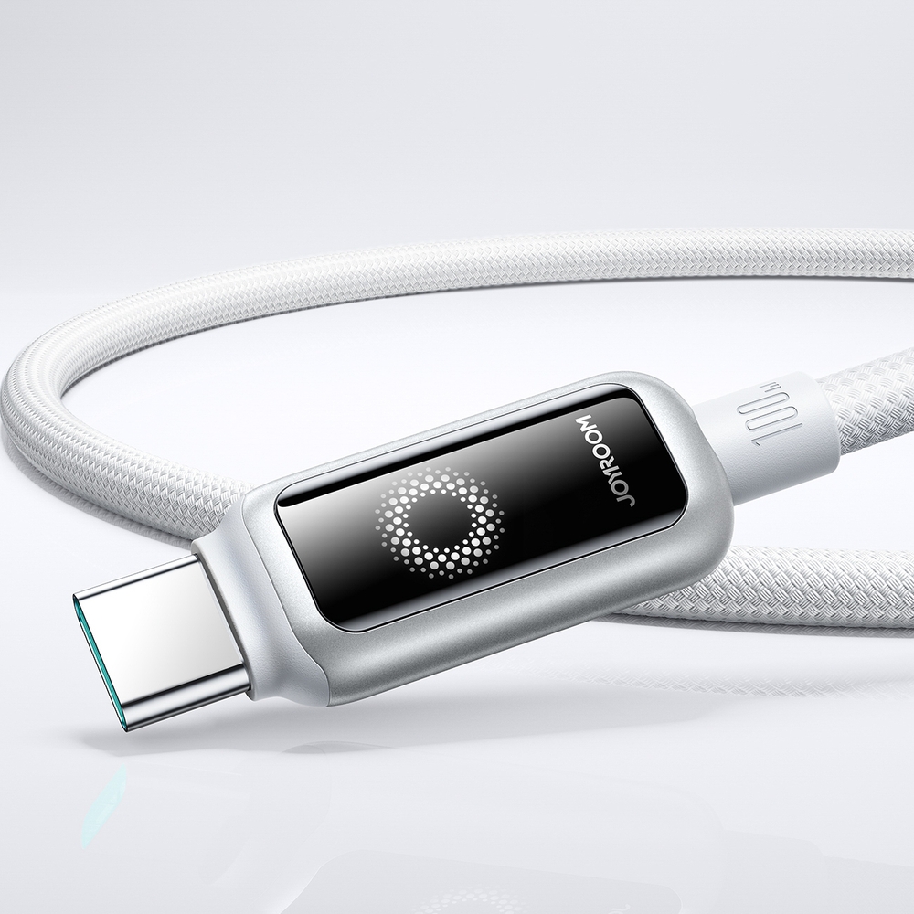 Joyroom S-A55 StarFlight câble charge rapide USB-C vers USB-C 100W (1.2m) - Blanc