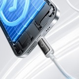 Joyroom S-A55 StarFlight câble charge rapide USB-C vers USB-C 100W (1.2m) - Blanc