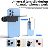 Kit miroir r&eacute;fl&eacute;chissant pour smartphone avec clip cam&eacute;ra pince de r&eacute;flexion et chiffon de nettoyage - Noir