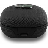 Lacoste Iconic Petit Pique TWS écouteurs Bluetooth avec réduction du bruit audio haute qualité - Noir