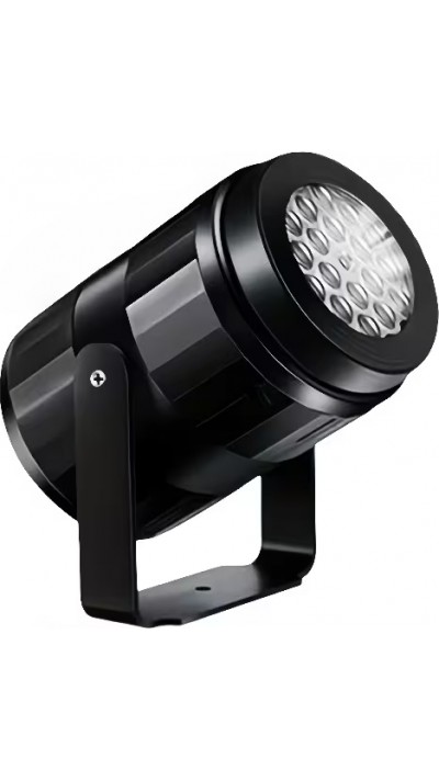 Lampe projecteur flocons de neige LED &eacute;clairage de No&euml;l USB effet neige tombante - Noir