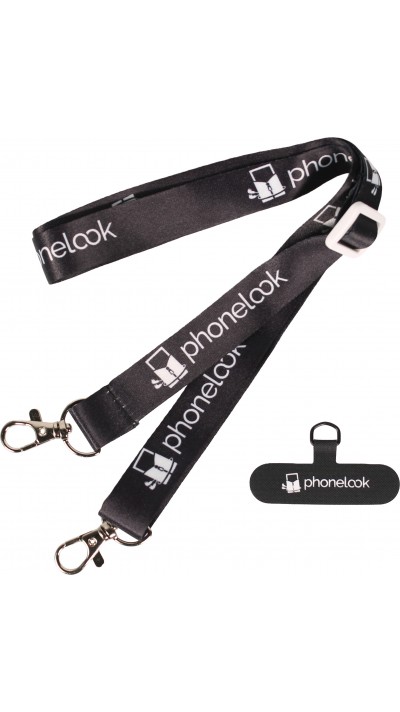 Universelle Handy-Halskette kompatibel mit allen Hüllen - Schwarz