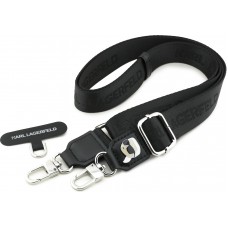 Lanière universelle bandoulière Karl Lagerfeld avec Karl patch universel et stylé - Noir