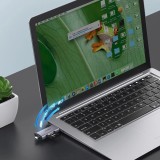 Lecteur de cartes Ugreen 2 en 1 avec USB-C / USB-A 3.0 / SD Card / TF Card design ultra-compact - Gris