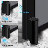 2er Set Magnetische T&uuml;rstopper ohne Bohren, klebende Sto&szlig;fest Schutzvorrichtung - Weiss