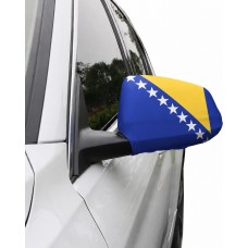 Lot de 2 housses pour rétroviseur voiture drapeau Bosnie-Herzégovine