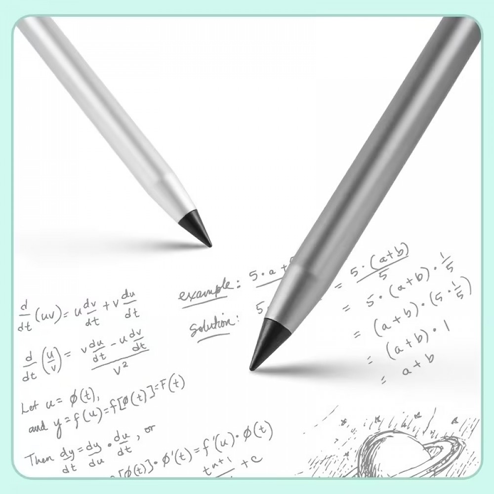 Lot de 5 mines de remplacement crayon sans encre pour stylo &agrave; &eacute;criture infinie - Noir