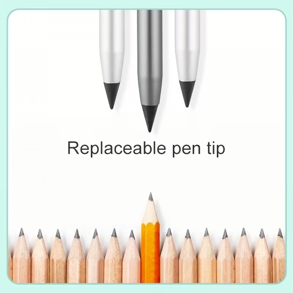 Lot de 5 mines de remplacement crayon sans encre pour stylo &agrave; &eacute;criture infinie - Noir