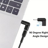 6er Set USB-C zu DC Adapter, verschiedene Anschlüsse, Router Ladeanschluss 3.0x1.1 bis 5.5x2.1mm, Datenübertragung - Schwarz