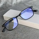 Lunettes anti-lumière bleue et la fatigue oculaire design Y2K unisexes verres transparents pour écrans confort visuel - Noir