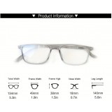 Lunettes anti-lumière bleue et la fatigue oculaire design Y2K unisexes verres transparents pour écrans confort visuel - Noir