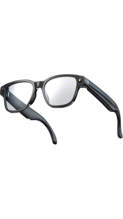 Lunettes de soleil intelligentes avec cam&eacute;ra AI 8 MP HD 4K avec traduction WIFI+Bluetooth transmission en temps r&eacute;el - Transparent