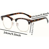 Lunettes élégantes unisexes en métal noir avec verres bleutés protection pour écrans design classique et moderne monture robuste et légère - Or