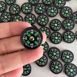 Mini boussole de poche portable à huile légère précise et idéale pour activités en plein air - Noir