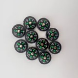 Mini boussole de poche portable à huile légère précise et idéale pour activités en plein air - Noir