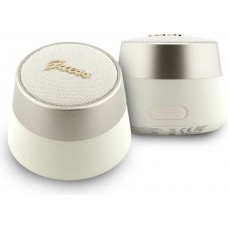 Mini Bluetooth Lautsprecher 5W Metall-Logo Guess modernes Design tragbare Audio - Gold