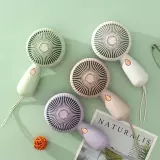 Kompakter tragbarer Mini USB Ventilator wiederaufladbar für Innen- und Außenreisen - Lila