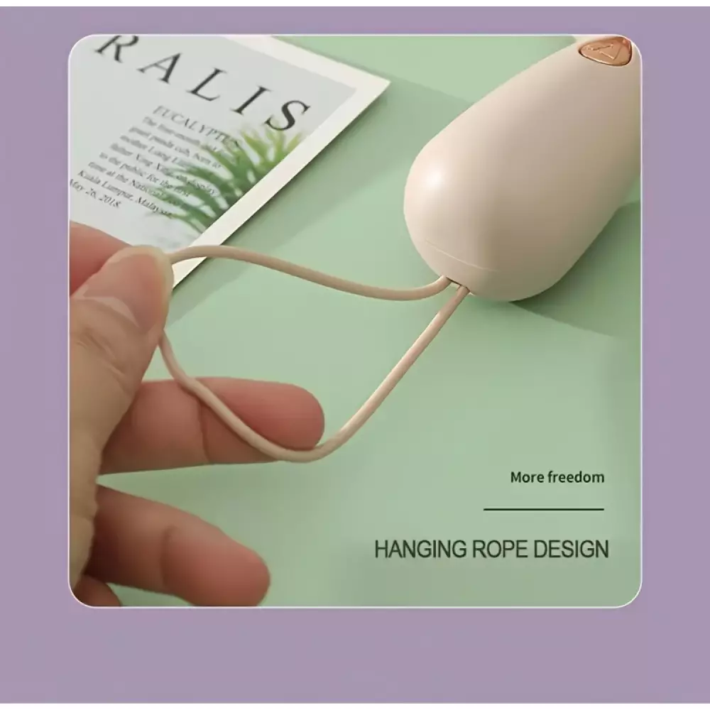 Kompakter tragbarer Mini USB Ventilator wiederaufladbar für Innen- und Außenreisen - Lila