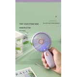 Mini ventilateur personnel rechargeable compact portable pour voyages intérieur extérieur - Violet