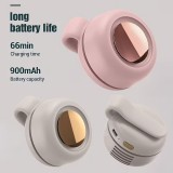 Mini ventilateur portable sans pales silencieux rechargeable &agrave; clip mains libres 3 vitesses effet vortex - Vert