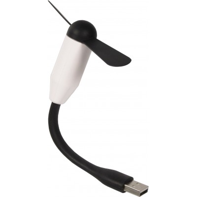 Mini USB-A Ventilator für Laptop / Tablet - Flexibles Silikon Design - Weiss