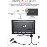 MiraScreen G7M 2.4GHz/5GHz passerelle multimédia streaming HDMI sans fil pour iOS et Android (DLNA / Miracast / AirPlay) - Noir