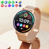 Montre connect&eacute;e BT Call G25 Bluetooth appels &eacute;cran 1.39 pouces &eacute;tanche fitness fr&eacute;quence cardiaque pression art&eacute;rielle oxyg&egrave;ne sang sommeil stress et respiration - Or rose