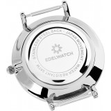 Edelwatch Uhr 41 mm (Men) Silver Zifferblatt Schwarz (Batterie nicht enthalten) - Schwarz Armband
