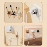 Organisateur de c&acirc;bles mignon pour bureau organiseur multifonction avec crochet et pince auto-adh&eacute;sif (pack 3) - Multicolore