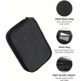 Organisateur de pilules pour voyage 7 jours et 4 prises par jour bo&icirc;te portable avec sac &eacute;l&eacute;gant - Noir