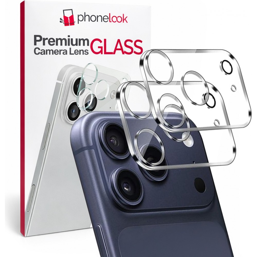 Pack de 2 vitres de protection caméra - Transparent - iPhone 17 Pro Max