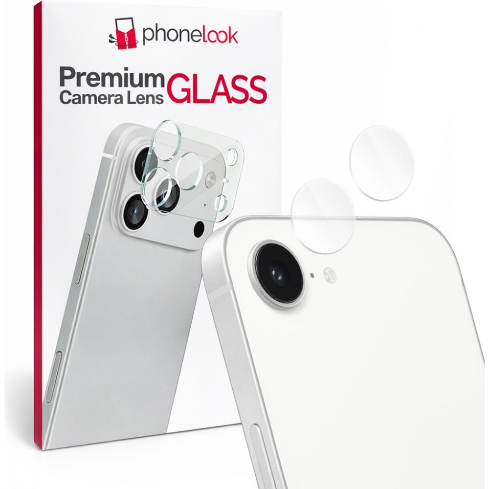 Pack de 2 vitres de protection caméra - Transparent - iPhone 17e / 16e