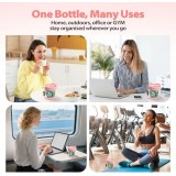 Pilulier semainier XXL bo&icirc;te &agrave; vitamines 7 compartiments spacieux avec ouverture facile - Noir