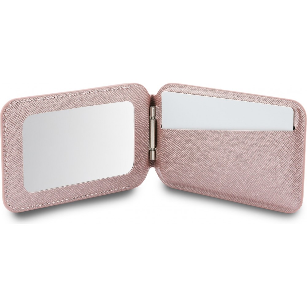 Porte-cartes  Karl Lagerfeld support avec miroir MagSafe &eacute;l&eacute;gant et pratique - Rose
