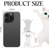 Katzen Stiftehalter origineller Schreibtisch Organizer niedliches Geschenk für Büro Schule & Schreibwaren - Weiss