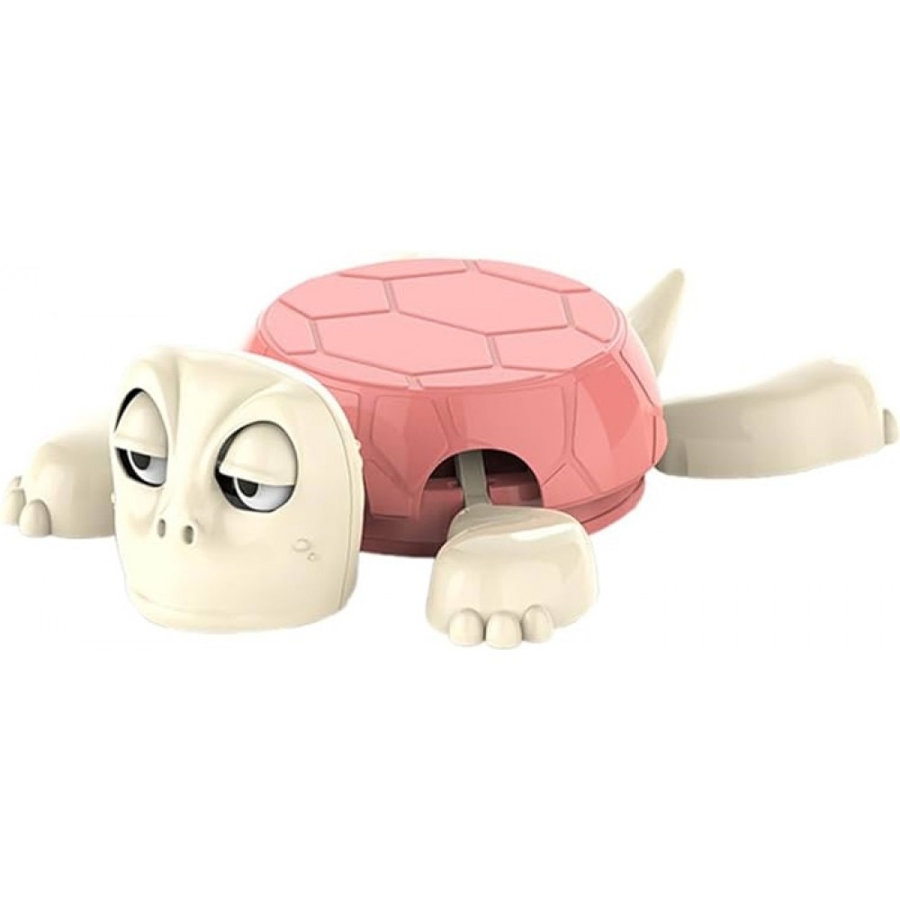 Porte-verre tortue drôle sous-verre amusant en plastique cadeau déco fun original - Rose