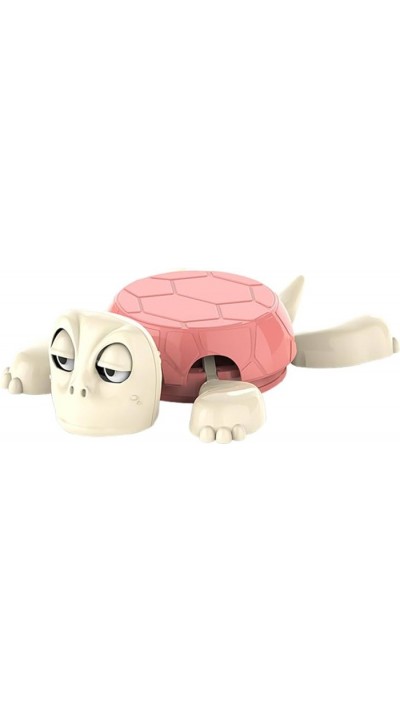 Porte-verre tortue drôle sous-verre amusant en plastique cadeau déco fun original - Rose