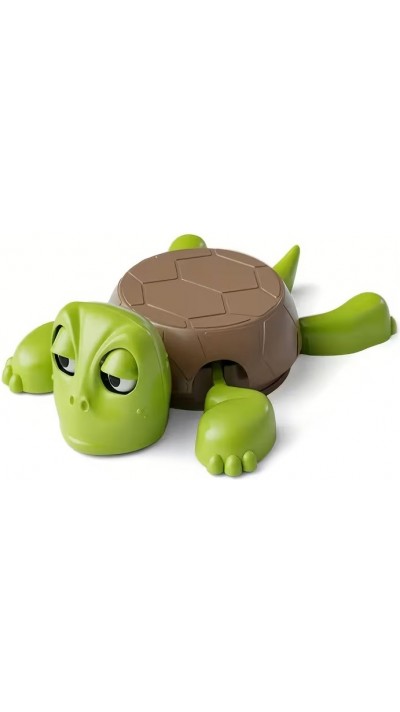 Porte-verre tortue drôle sous-verre amusant en plastique cadeau déco fun original - Vert