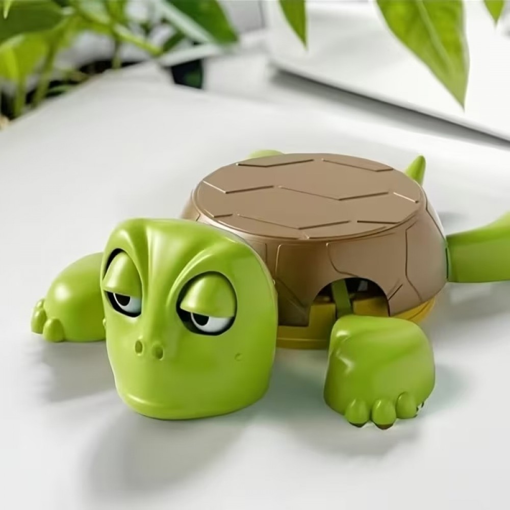 Porte-verre tortue drôle sous-verre amusant en plastique cadeau déco fun original - Vert