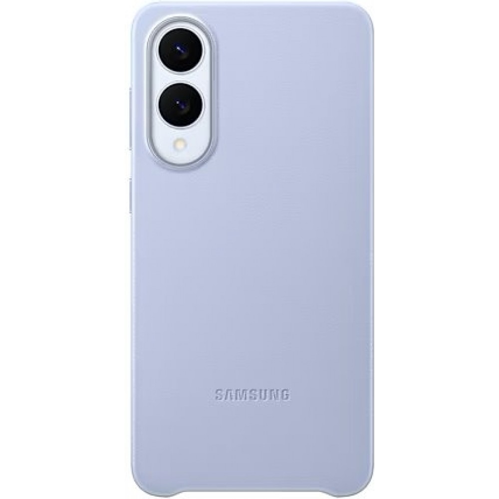 Galaxy S25 Edge Case Hülle - Premium Vegan Leder Backcover Kindsuit - Hellblau